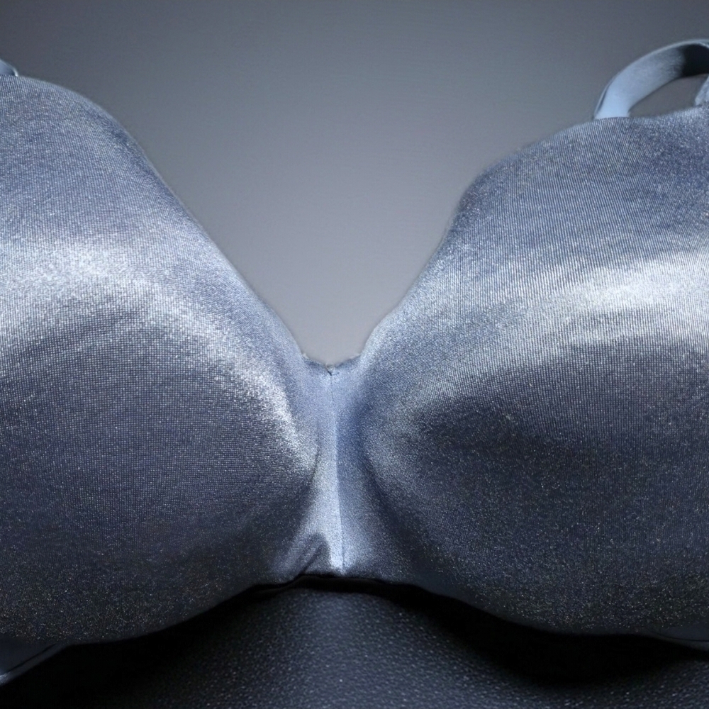 Cacique Shimmering Blue Lightly Lined Balconette Bra 40DD